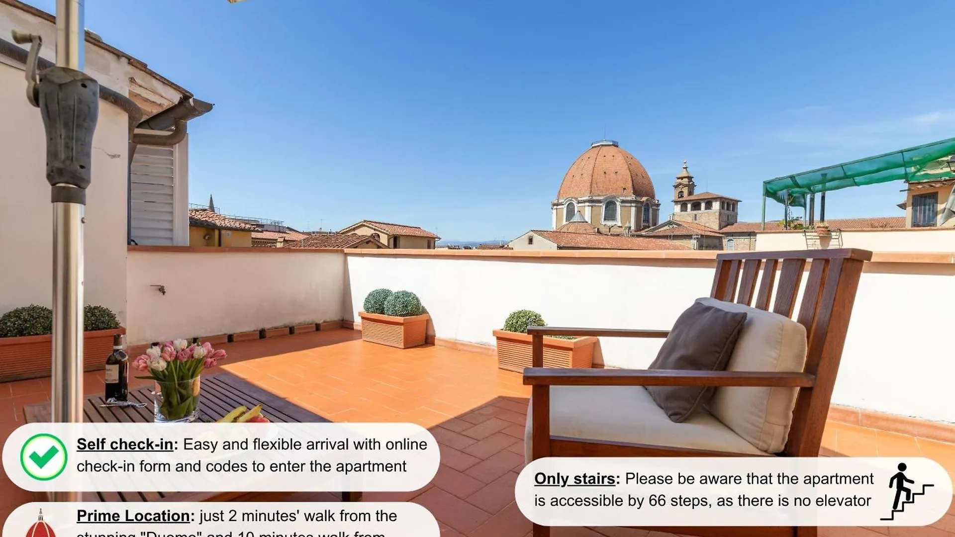 Damasco Penthouse With Terrace Near The Duomo Apartment Florence